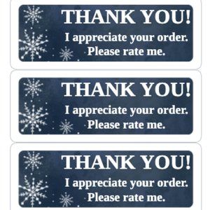 Thank You Stickers Order Shipping Labels Posh Shop Box Mailing Label Sti…